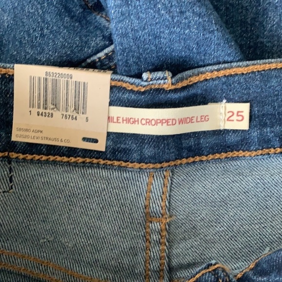 Levi’s jeans pants mile high cropped wide … - Picture 5 of 7